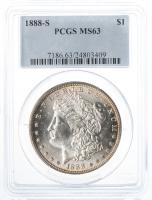 1888-S. Morgan Dollar. PCGS graded MS63