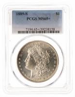 1889-S. Morgan Dollar. PCGS graded MS65 +