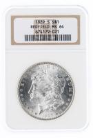 1889-S. Morgan Dollar. NGC graded MS64