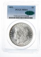 1893. Morgan Dollar. PCGS graded MS64. CAC