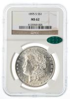 1895-S. Morgan Dollar. NGC graded MS62. CAC