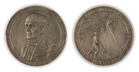1929 Thomas Edison Tribute Commem. Incandescent Lamp Silver Medal. PCGS graded MS61 Argentina