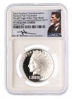 2017. Private Issue Silver 1 oz .999 Fine Saint Gauden's Double Eagle Indian Head Design