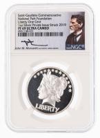 2019. Liberty One Cent 1 oz .999 Fine Silver Private Issue NGC PF 69 Ultra Cameo