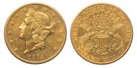 1904-S $20 Liberty. AU50
