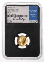 2016-W. 24K Gold 1/10oz Dime. NGC graded Specimen 70