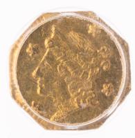 1855/4. California Gold Liberty Head. PCGS graded MS63 BG-106
