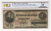 1862, $1 United States Note. Legal Tender