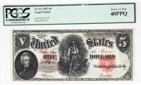 1907, $5 United States Note