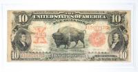 1901, $10 Legal Tender. Bison note