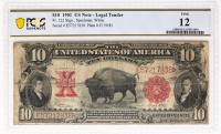 1901 $10.00 U.S. Legal Tender. Bison
