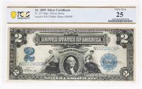 1899, $2 Silver Certificate. PCGS graded VF 25