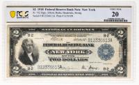 1918, $2 Federal Reserve Bank Note, New York Battle-Ship "Deuce"