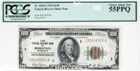 1929, $100 Federal Reserve Bank Note of Minneapolis, Minnesota