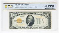 1928, $10 Gold Certificate