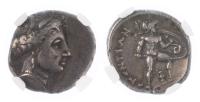 Locris, Locris Opuntia. Ca. 380-300 BC. Silver Triobol (Hemidrachm) 2.68 g.