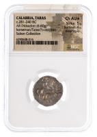 Calabria, Taras. Ca. 281-240 BC. Silver Didrachm (6.60 g)