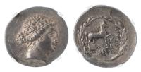 Aeolis, Kyme. Ca. 155-143 BC. Silver Tetradrachm (16.75 g.)