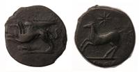 Sicily, Alaisa. Ca. 360-340 BC. AE 22 mm (8.46 g). Choice VF