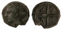 Sicily, Syracuse. Struck under Second Democracy, 415-405 BC. AE 17 mm (3.71g). Superb XF