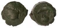 Sicily, Syracuse. Ca. 415-405 BC. AE 18 mm (3.82 g). XF