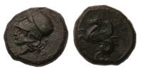 Sicily, Syracuse. Ca. 410-350 BC. AE 17 mm (6.58g). Superb XF