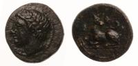 Sicily, Syracuse. Time of Agathocles 317-289 BC. AE 14 mm (1.87g). Superb XF