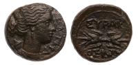 Sicily, Syracuse. Fourth Democracy 289-288 BC. AE 20 mm (9.88 g). XF