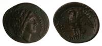 Sicily, Syracuse. Struck under Hiketas 287-278 BC. AE 26 mm (7.74 g). Superb XF