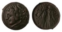 Sicily, Syracuse. Struck under Pyrrhos, ca. 278-276 BC. AE 23 mm (10.69 g). Choice VF