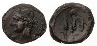 Zeugitana, Carthage. 241-238 BC. AE 25 mm (5.21 g). Choice VF