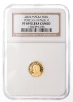 Malta. 500 Liras, 2005. NGC graded PF69 Ultra Cameo