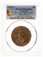 Australia. Penny, 1920. PCGS graded MS63 BN