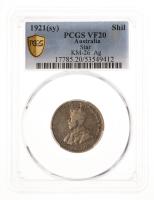 Australia. Shilling, 1921 (Sy). PCGS graded VF20
