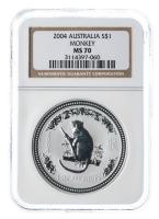 Australia. Dollar, 2004. NGC graded MS70