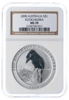 Australia. Dollar, 2008. NGC graded MS70
