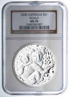 Australia. Dollar, 2008. NGC graded MS70