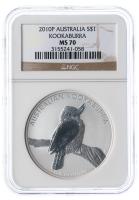 Australia. Dollar, 2010-P. NGC graded MS70