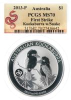 Australia. Dollar, 2013-P. PCGS graded MS70