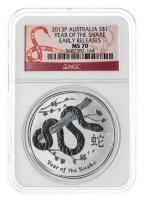 Australia. Dollar, 2013-P. NGC graded MS70