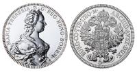 Austria. 5 Ounce Silver Restrike of 1780 Taler, (1986). Brilliant Proof