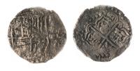 Bolivia. Cob 4 Reales, ND (1598-1621) P. PCGS graded Genuine VF Detail (Environmental Damage)