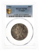 Canada. 50 Cents, 1901. PCGS graded EF45