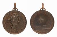 France. Louise B&Atilde;&copy;n&Atilde;&copy;dicte de Bourbon Duchess of Maine Bronze Medal, "1703". About Unc