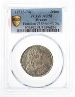 France. Silver "Marchands Teinturiers" Jeton, ND. PCGS graded AU58