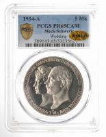 German States: Mecklenburg-Schwerin. 5 Marks, 1904-A. PCGS graded PF65 Cameo