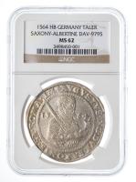 German States: Saxony. Taler, 1564-HB. NGC graded MS62