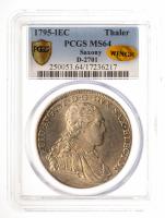 German States: Saxony. Taler, 1795-IEC. PCGS graded MS64