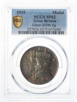 Great Britain. Silver Jubilee medal, 1935. PCGS graded Specimen 62