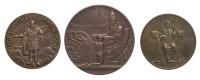 Iceland. Silver Medallic 10 Kronur, ND (1930) 3 Piece Centennial Commemorative Set. About Unc